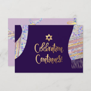 Invitation Accueil PixDezines Mitzvah/couleur d'eau violet