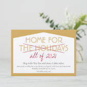 Invitation Accueil pour les vacances Fête drôle du Nouvel An (Debout devant)