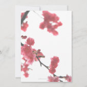 Invitation Accueil Printemps Sakura Double Mariage du bonheur (Dos)