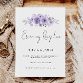 Invitation Accueil Soirée Mini Et Élégante Violet