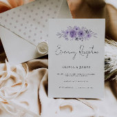 Invitation Accueil Soirée Mini Et Élégante Violet