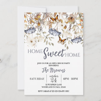 Invitation Accueil Sweet Home, Réchauffement ménager, Maison