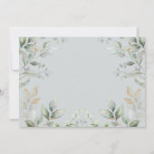 Invitation Accueil Sweet Home Verdure Gold House Party (Dos)