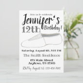 Invitation Acro acroatics Gymnaste Dance Chaussure Anniversai (Debout devant)