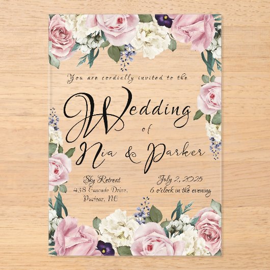 Invitation Acrylique (Recto)