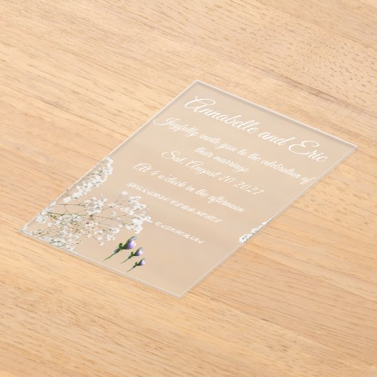 Invitation Acrylique (Poser)