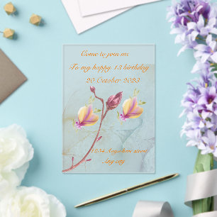 Invitation Acrylique