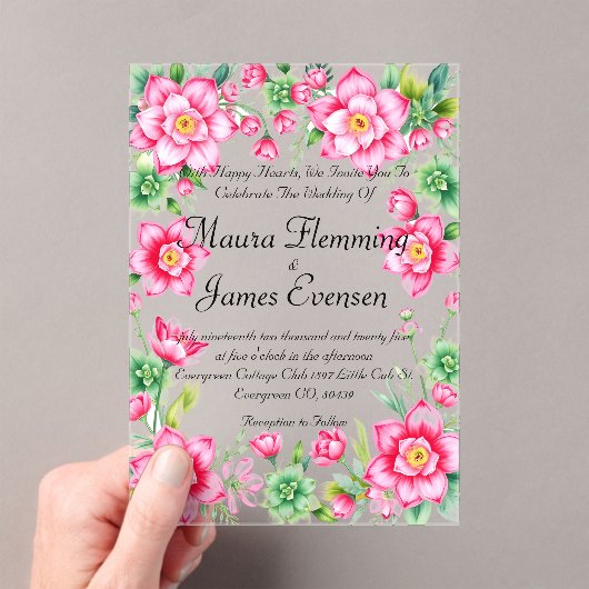 Invitation Acrylique (In situ (ordinateur de poche))