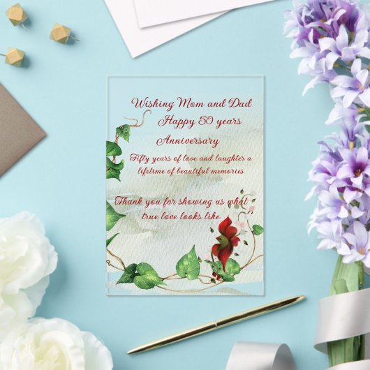 Invitation acrylique (Insitu (Mariage))