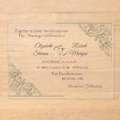 Invitation Acrylique (Recto)