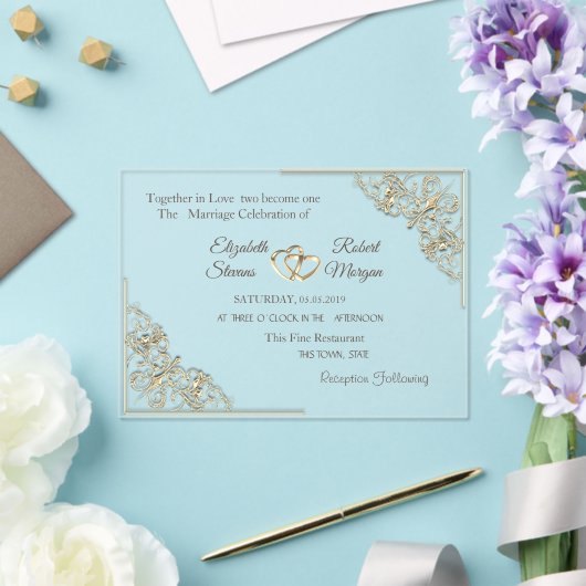 Invitation Acrylique (Insitu (Mariage))