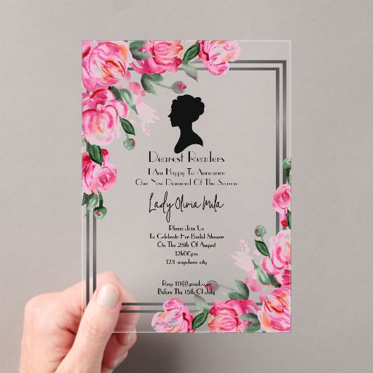 Invitation Acrylique (In situ (ordinateur de poche))