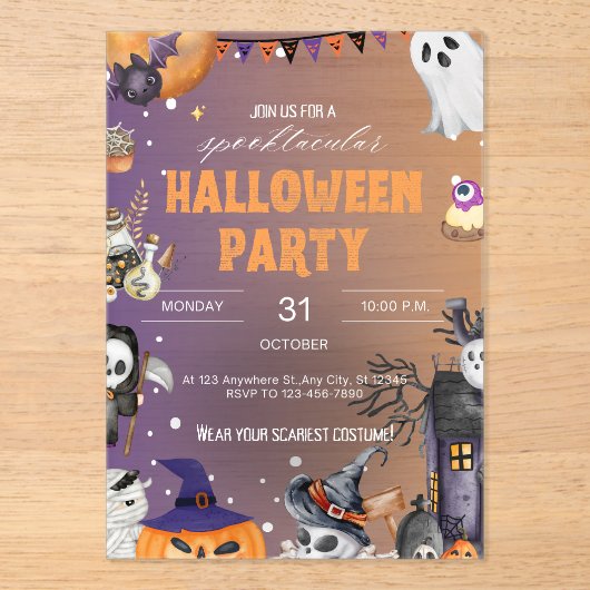 Invitation Acrylique (Recto)