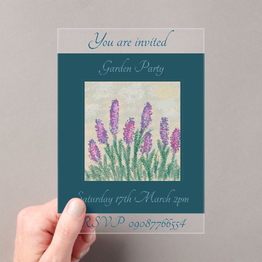 Invitation Acrylique (In situ (ordinateur de poche))