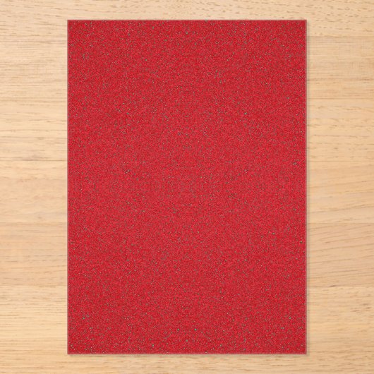 Invitation acrylique à effet de bruit rouge tomate (Recto)