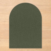 Invitation Acrylique à l'arc vert de mousse textur (Recto)