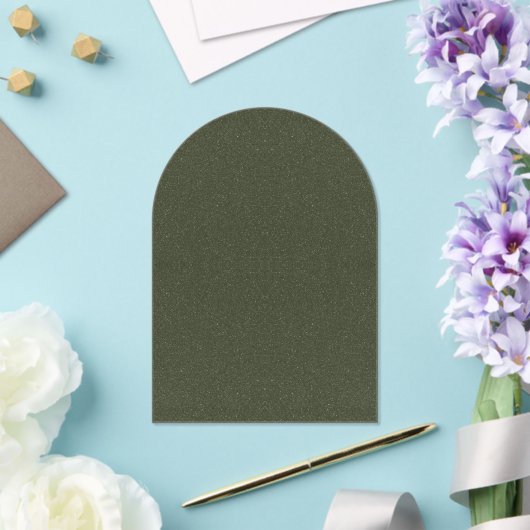 Invitation Acrylique à l'arc vert de mousse textur (Insitu (Mariage))