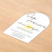 Invitation Acrylique Blanche - Conception Soleil M (Poser)