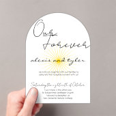 Invitation Acrylique Blanche - Conception Soleil M (In situ (ordinateur de poche))