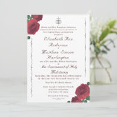 Invitation Acrylique Catholique Rose (Debout devant)