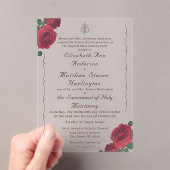 Invitation Acrylique Catholique Rose (In situ (ordinateur de poche))