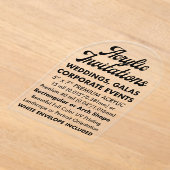 Invitation Acrylique Claire Arché Premium 40 Mil (Poser)