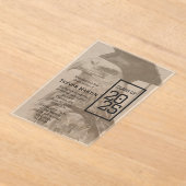 Invitation acrylique de Faire-part de diplôme uniq (Poser)