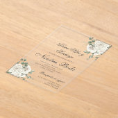 Invitation acrylique élégante Mariage espagnole (Poser)