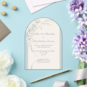 Invitation Acrylique Froide Arché Floral (Insitu (Mariage))
