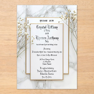 Invitation Acrylique Frosted Nest Princess