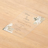 Invitation Acrylique Mariage Boho Espagnol (Poser)