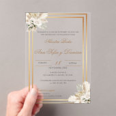 Invitation Acrylique Mariage Boho Espagnol (In situ (ordinateur de poche))