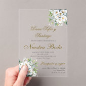 Invitation Acrylique Mariage Boho Espagnol (In situ (ordinateur de poche))