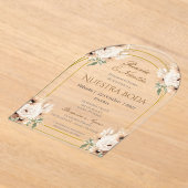Invitation Acrylique Mariage Boho Espagnol (Poser)