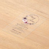 Invitation Acrylique Mariage Boho Espagnol (Poser)