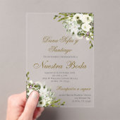 Invitation Acrylique Mariage Boho Espagnol (In situ (ordinateur de poche))