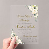 Invitation Acrylique Mariage Boho Espagnol (In situ (ordinateur de poche))