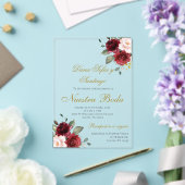 Invitation Acrylique Mariage de Bourgogne (Insitu (Mariage))