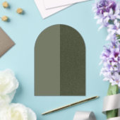 Invitation Acrylique Moss Green Split (Insitu (Mariage))
