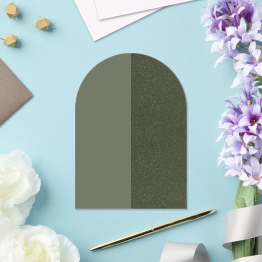 Invitation Acrylique Moss Green Split (Insitu (Mariage))