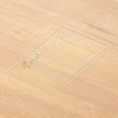 Invitation Acrylique Or Élégante de la Partie de r (Poser)