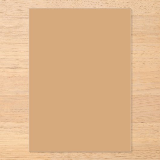 Invitation Acrylique Personnalisée - Sable Chaud É (Recto)
