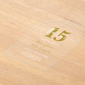 Invitation Acrylique Quinceanera (Poser)