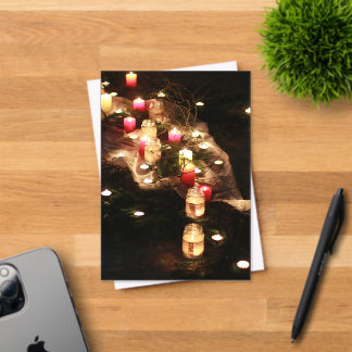 Invitation acrylique rituel de bougie personnalisé