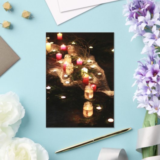 Invitation acrylique rituel de bougie personnalisé (Insitu (Mariage))