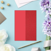 Invitation Acrylique Rouge Tomate bicolore (Person (Insitu (Mariage))