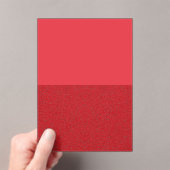 Invitation Acrylique Rouge Tomate-Bruit Personnali (In situ (ordinateur de poche))