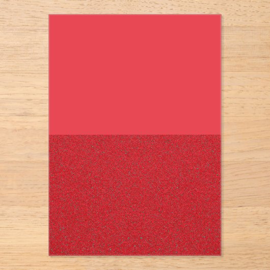 Invitation Acrylique Rouge Tomate-Bruit Personnali (Recto)