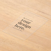 Invitation acrylique Votre design Téléchargez 5" x (Poser)