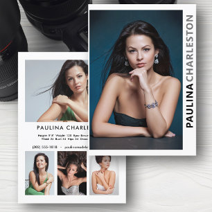 Invitation Acteur de modèle photo 2 face 5 Pro Modèle 5x7